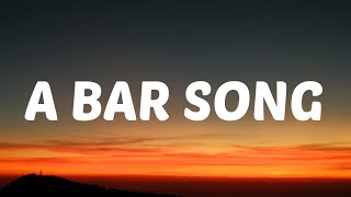 Shaboozey  A Bar Song (Lyrics) 'someone pour me up a double shot of whiskey'