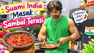 SUAMI INDIA MASAK SAMBAL TERASI INDONESIA ‼️