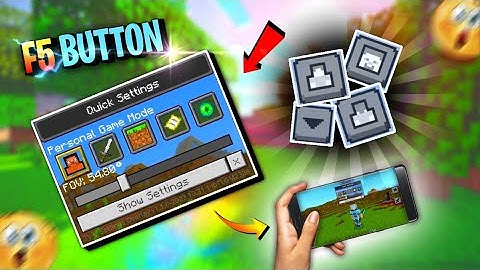 F5 button Minecraft pocket edition 1.20 resource pack