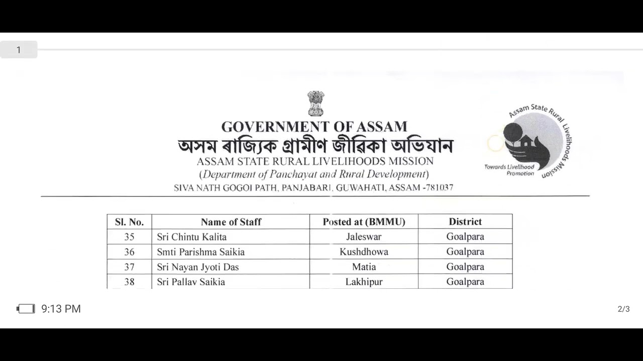 BLOCK ACCOUNTANT II ASRLMS II PLACE OF POSTING