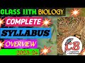 Class 11 ll Biology syllabus (2023-24) ll AHSEC