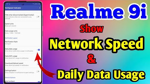 How To Show Daily Data Usage In Realme 9i | Realme 9i Show Daily Data Usage