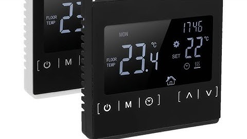 eBay underfloor heating thermostat manual MH1822D programming tutorial.
