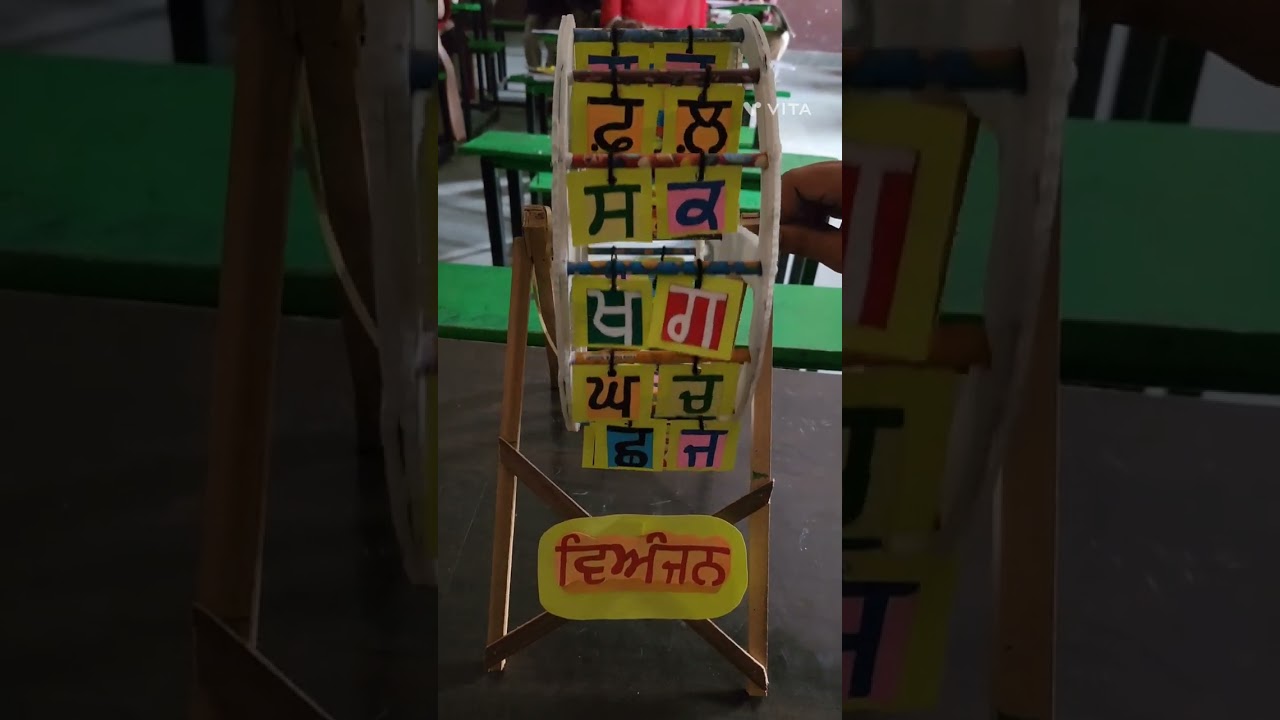 Subject:- Punjabi. Models and flash cards. 