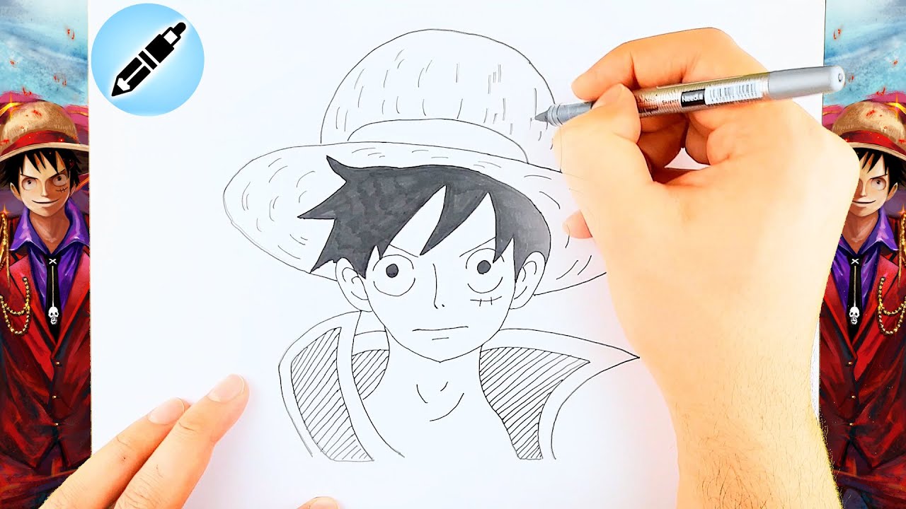 Học vẽ Luffy  15 bước cơ bản học vẽ Luffy  Mỹ Thuật Bụi