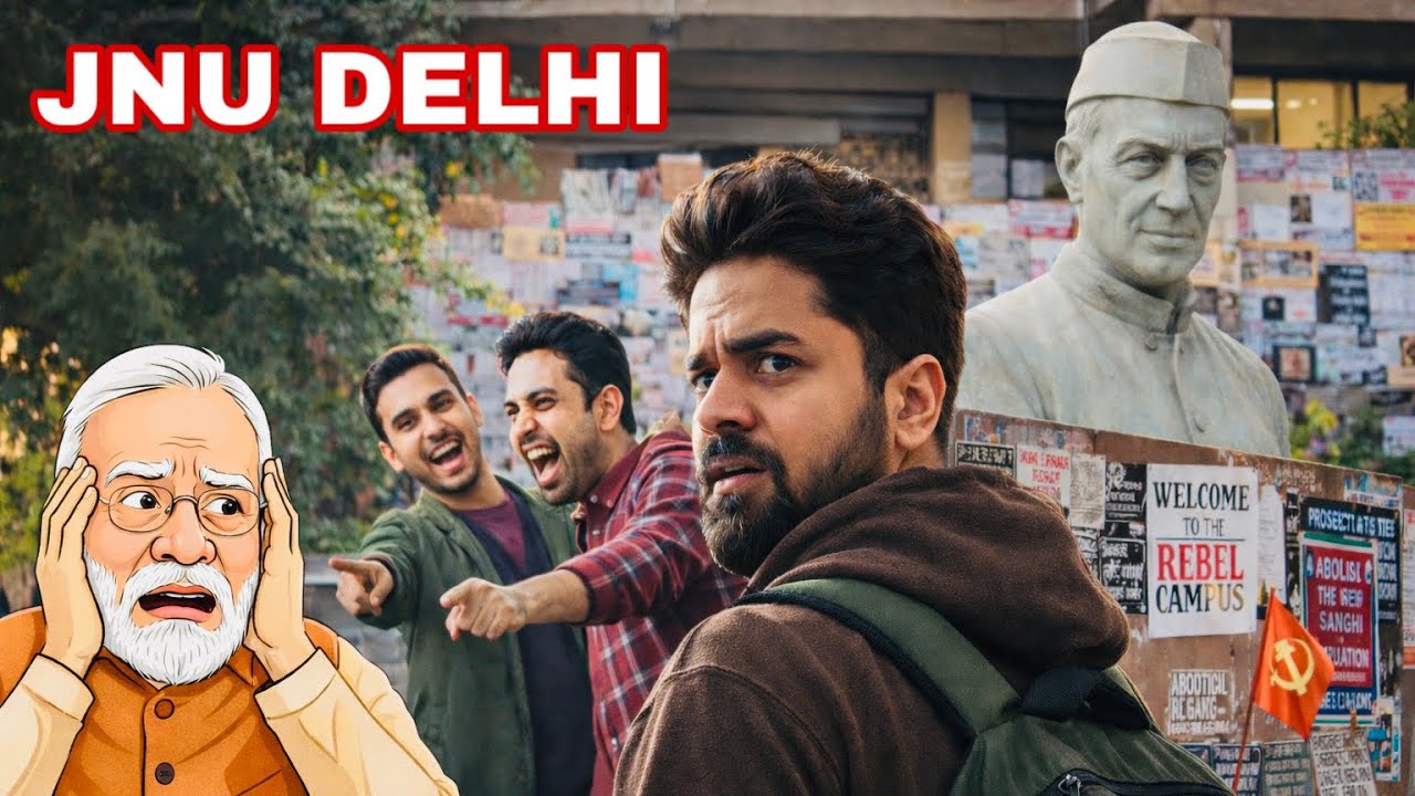 JNU Delhi 😱 Myths, Jungle aur Education | Real Campus Reality Vlog