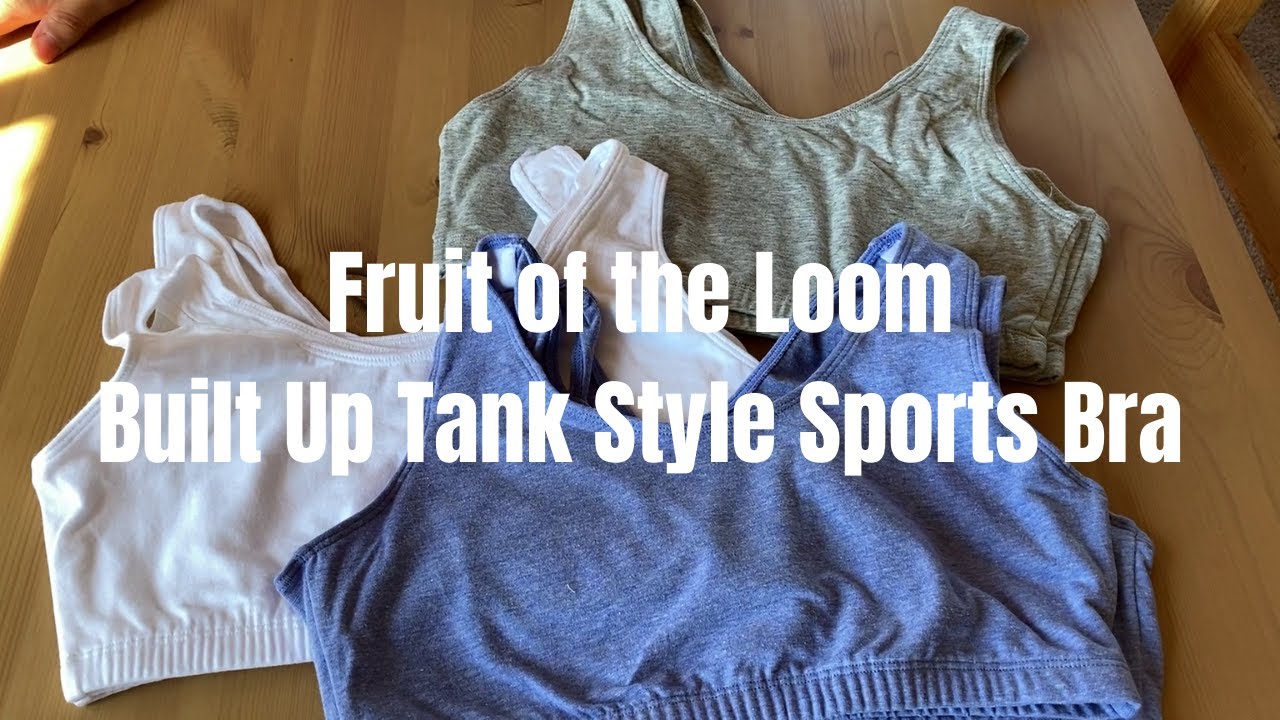 Fruit of the Loom Women's Built Up Tank Style Sports Bra 