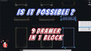 Ultimate Drawer Dynamic Block for Millwork Drafters