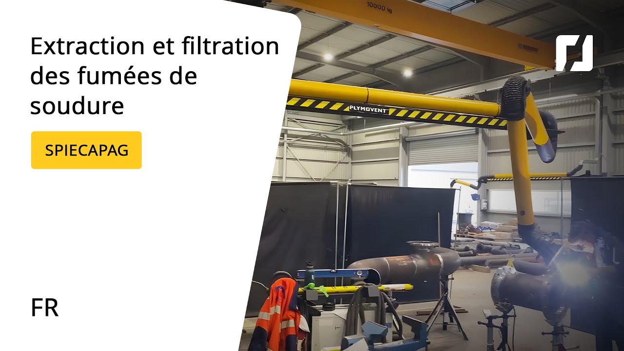 Extraction et filtration des fumées de soudure - SPIECAPAG