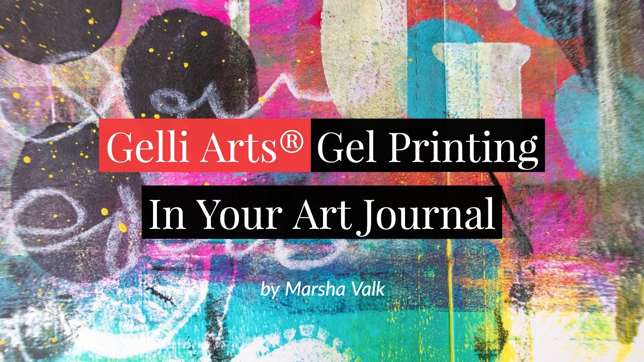 How to use Gelli Arts® Gel Printing Plates to Print In Your Art Journal 