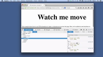 Editing keyframes with the Firefox Developer Tools