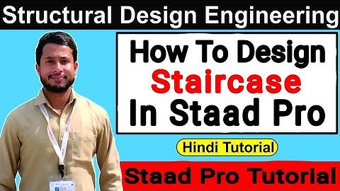 How To Design Staircase In Staad Pro | Staad pro tutorial In Hindi | Structural Design Engineering
