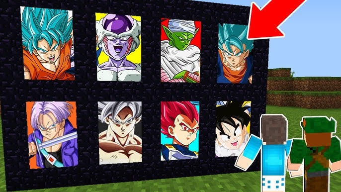 NÃO ESCOLHA A PORTA DO DRAGON BALL SUPER ERRADA NO MINECRAFT