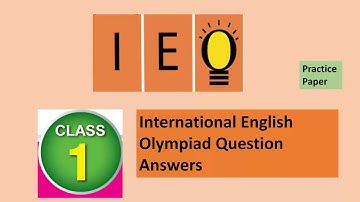 IEO class 1 International English Olympiad