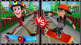 Subway Run - World Tour Vs Smaashhing Simmba - Skateboard Rush New Game Let's Try Gameplay screenshot 1
