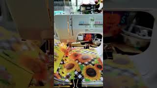 Sewing a signature in a journal with sewing machine #junkjournal @journalingmoore