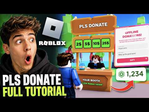 شرح لعبة PLS DONATE في روبلوكس: كيفية الحصول على روبوكس مجاني