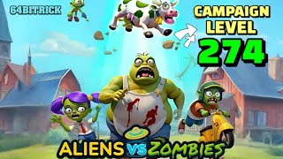 💥Gameplay walkthrough for Aliens vs Zombies Invasion Campaign level 274