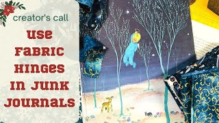 3 Ways to Use Hinges to Make Oversized Pages In Junk Journals | Christmas Journals 2022