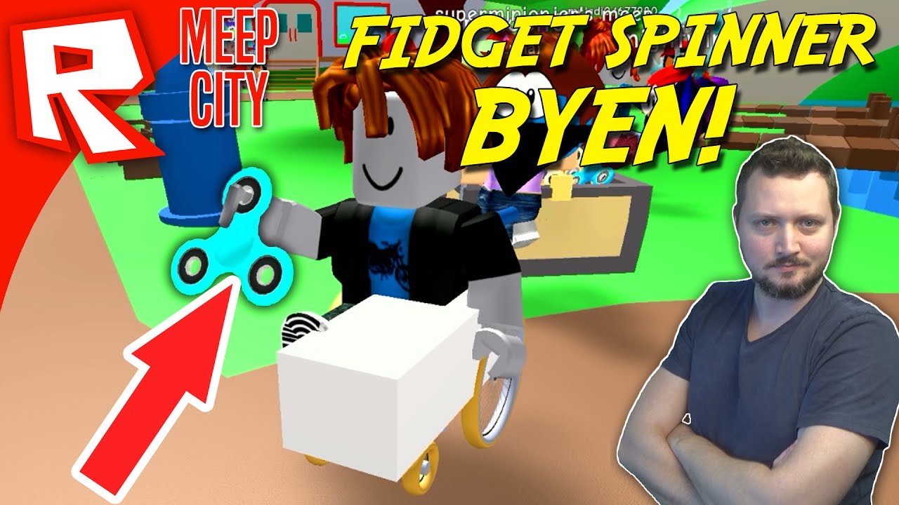 Roblox - BRINCANDO COM FIDGET SPINNER COM MINHA MÃE (MeepCity)