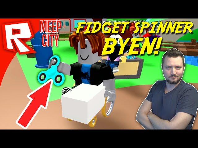 Roblox - BRINCANDO COM FIDGET SPINNER COM MINHA MÃE (MeepCity)