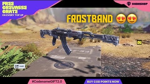 Free CREVASSE Crate by CodaShop 🤯 | Ak-47 FROSTBAND 😍 | CODM