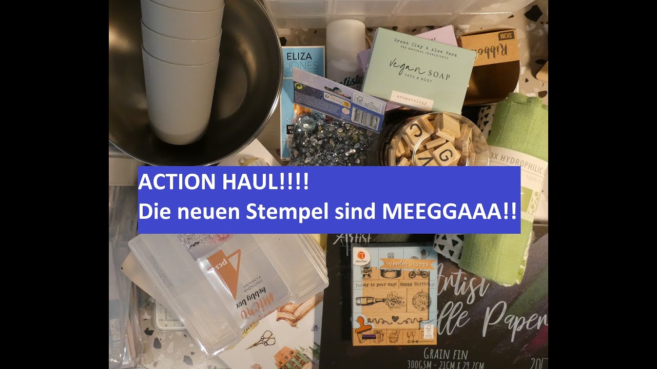 ACTION Haul , die NEUEN STEMPEL sind MEEGAA!!!!! - YouTube