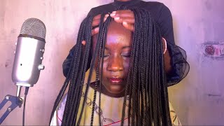 ASMR FAST AND AGGRESSIVE HAIR SCRATCHING FOR SLEEP VERY SATISFYING WITH GUM CHEWING