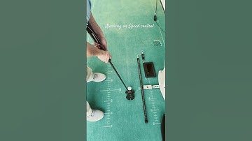 Training aid helping improve putting speed control #golf #visio #golfcoaching