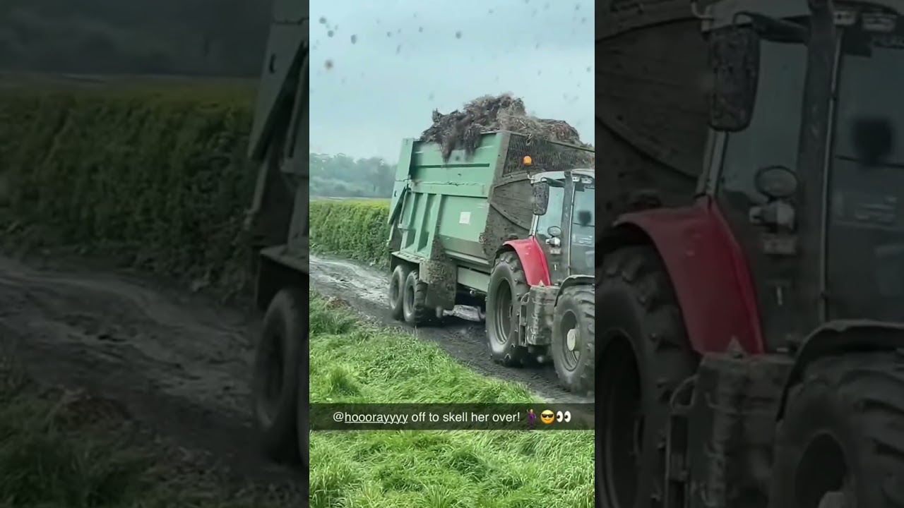 Trailer Was GONE 😳 #rurallife #farming #tractor #farmmachinery #farmer