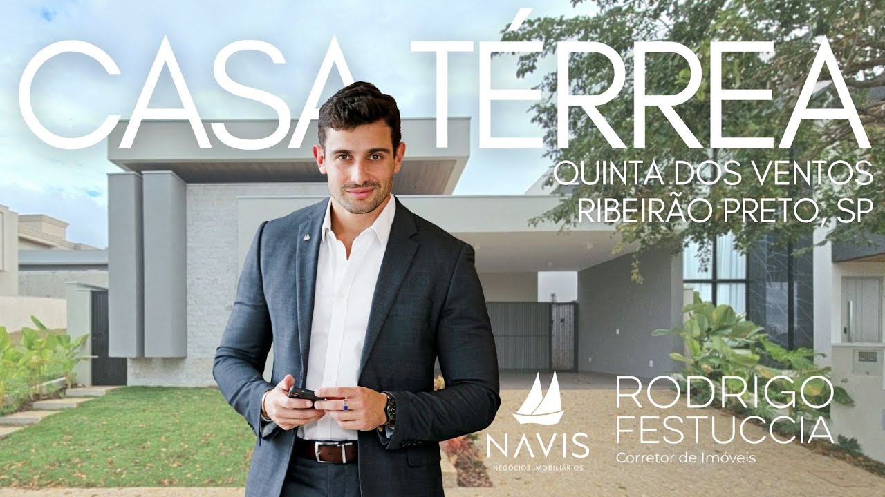 Casa térrea no Quinta dos Ventos em Ribeirão Preto. Uma das melhores casas a venda na região.