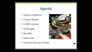 Transition courses for Veterans Students. Empowering the Heroes to Succeed College - Part 1