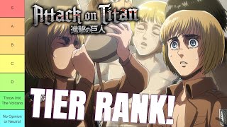 Ranking ALL MALE Attack On Titan Characters