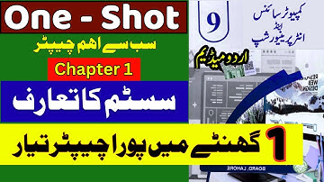 9th Class Computer Unit 1 | Introduction to Computer System | One Shot Complete Lecture Urdu Medium