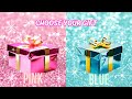 Choose your gift1 good and 1 bad gift box challenge  2giftbox wouldyourather pickonekickone