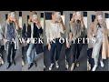 What I wore this week | Stylish & functional winter capsule outfits