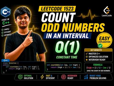 LeetCode 1523 Explained in 5 Minutes | O(1) C++ Solution 🚀