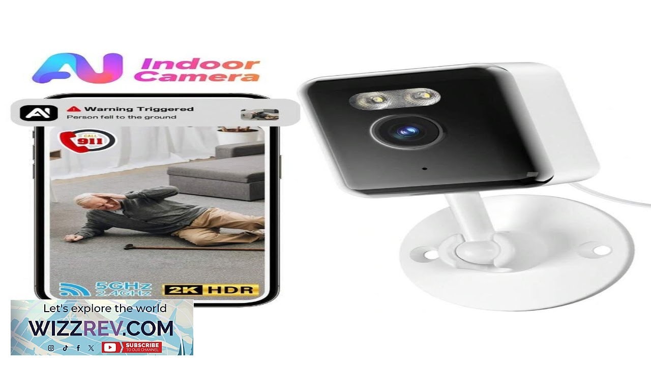 2K AI Indoor And Outdoor 360 Degree Smart Security Camera Pet Monitoring