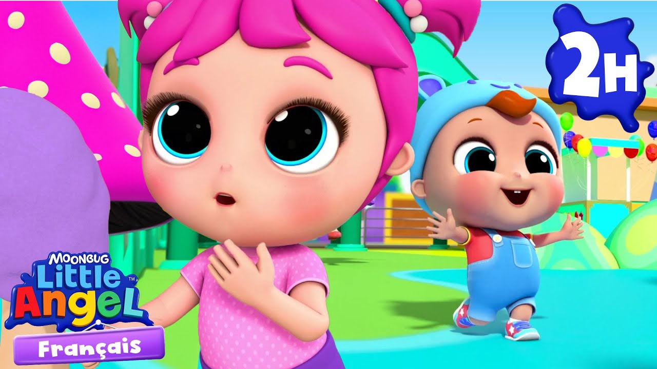 Jeux et Bonbons au Parc d'attraction | Little Angel | Aventures en Famille