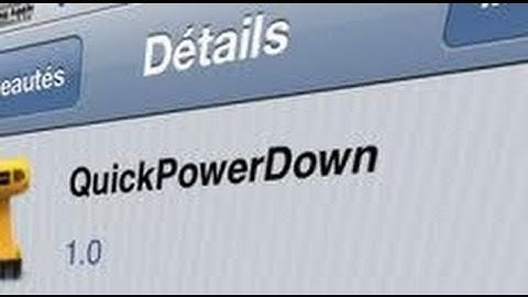 QuickPowerDown Bypass Slide To Power Down Screen Cydia Tweak Review