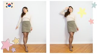 Pantyhose with a Korean style school uniform screenshot 5