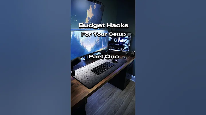 Budget desk/gaming setup hacks! #gamingpc #pc #gaming #desksetup #gamingsetup #pcgaming #shorts