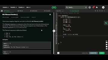 Finding Nth Fibonacci Number - Using Java