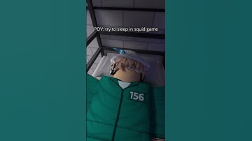 When I Try To Sleep In Squid Game| #short #shorts #roblox #memes   #squidgame