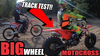 Big Wheel Honda CRF450R Motocross Track Test