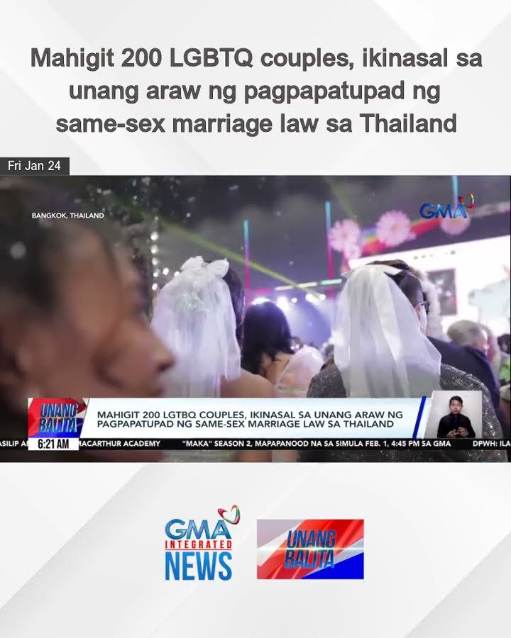 Mahigit 200 LGBTQ couples, ikinasal sa unang araw ng pagpapatupad ng same-sex... | Unang Balita