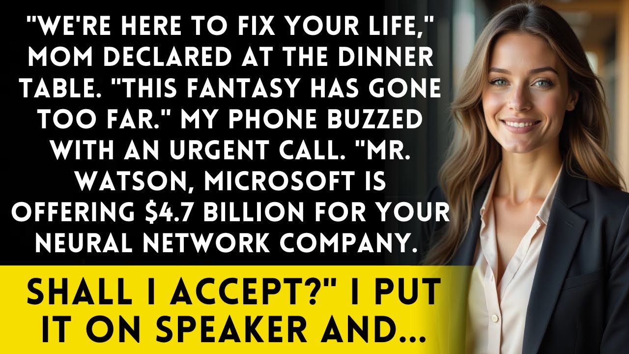 Family Dinner To 'Fix My Life'—Then My Assistant Called About The Acquisition Offer