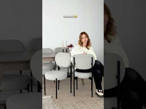 Мягкий кухонный стул "Шон" в Черном цвете дизайнерской ткани, видео 1