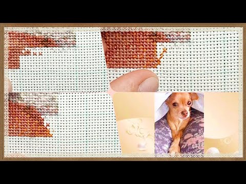Процесс вышивки крестом🪡//Cross-stitch