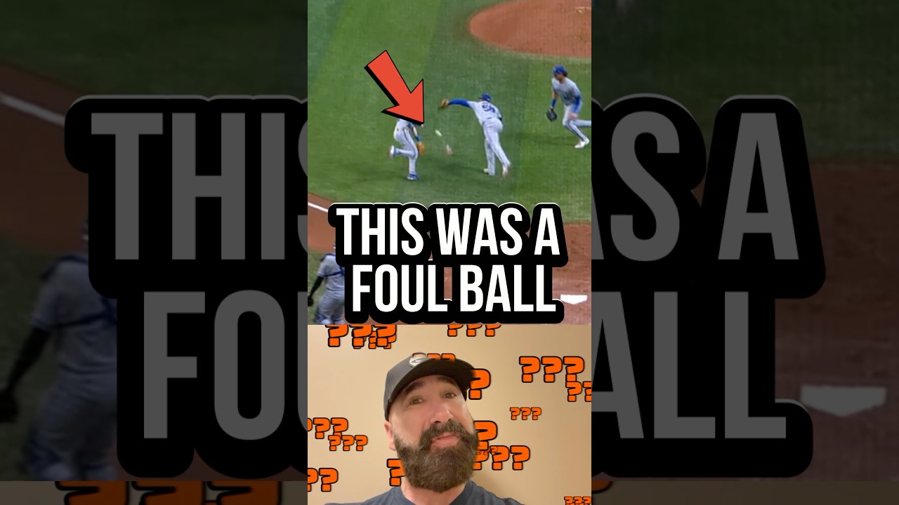 THIS was a foul ball. 😳 (And the correct call).